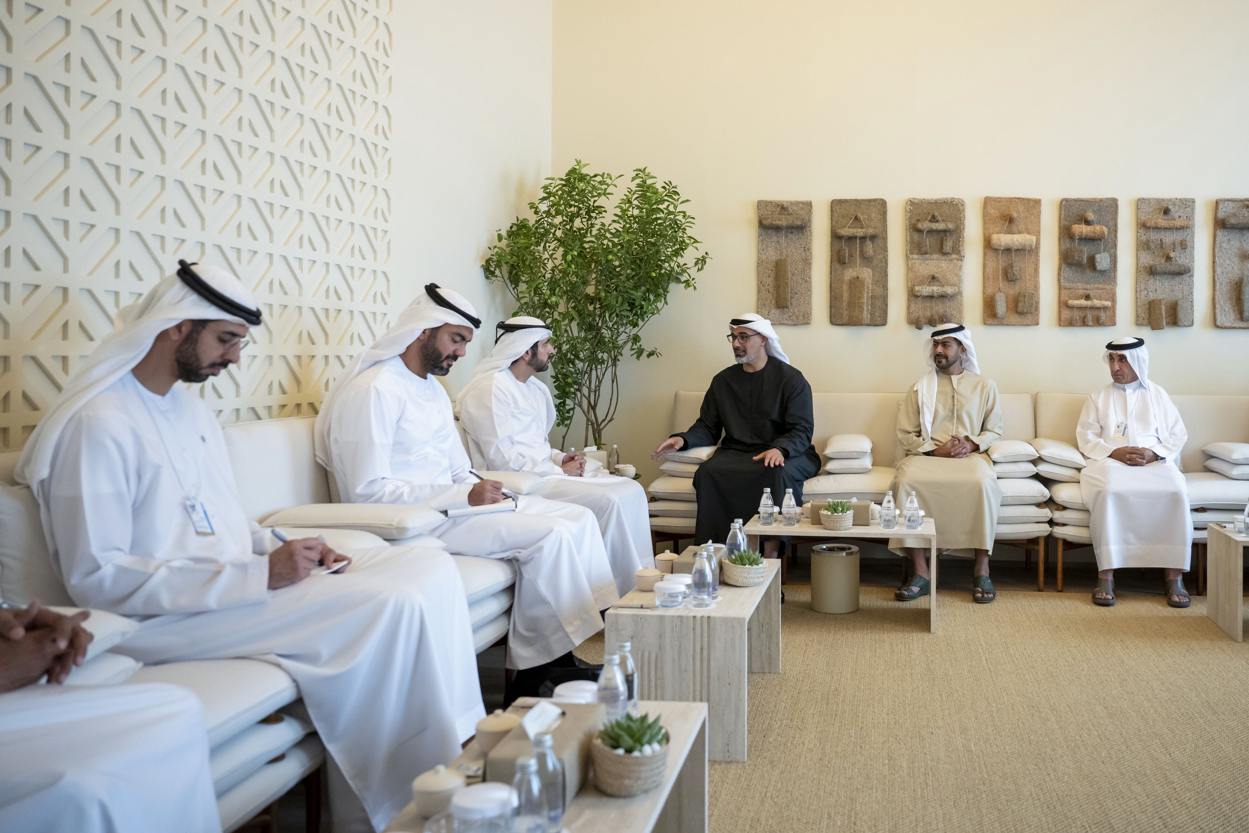 Khaled bin Mohamed bin Zayed meets Hamdan bin Mohammed bin Rashid