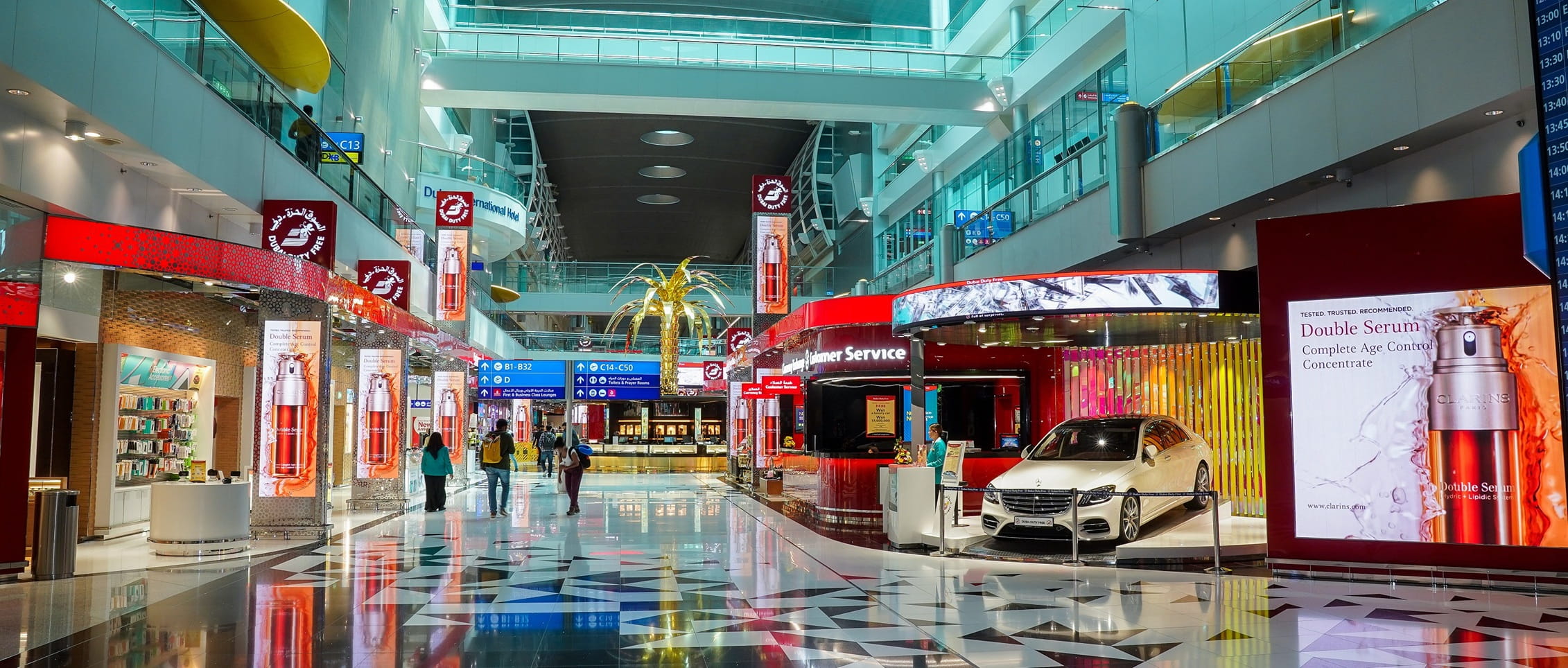 Dubai Duty Free shopping complex in Concourse C